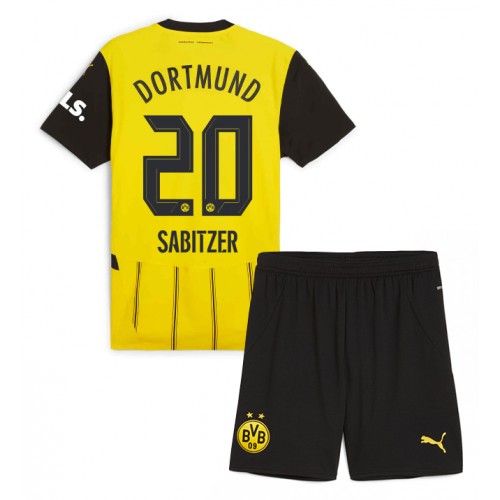 Borussia Dortmund Marcel Sabitzer #20 Domaci Dres za djecu 2024-25 Kratak Rukav (+ Kratke hlače)